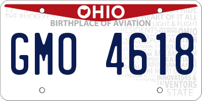 OH license plate GMO4618