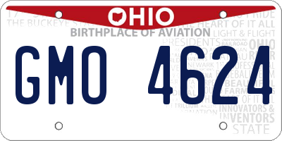 OH license plate GMO4624