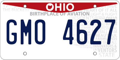 OH license plate GMO4627