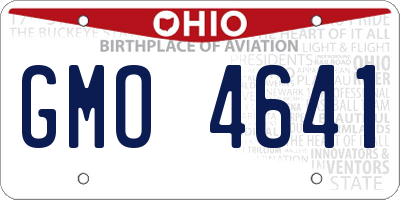 OH license plate GMO4641