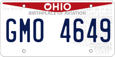 OH license plate GMO4649