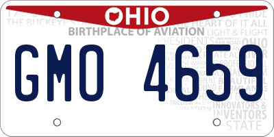 OH license plate GMO4659