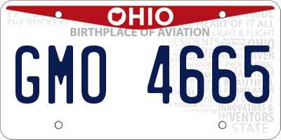 OH license plate GMO4665