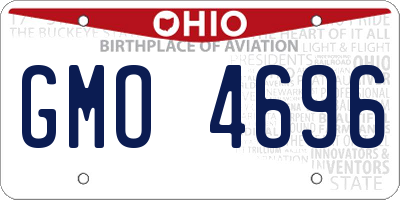 OH license plate GMO4696