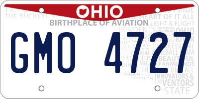 OH license plate GMO4727
