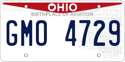 OH license plate GMO4729