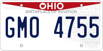 OH license plate GMO4755