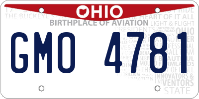 OH license plate GMO4781