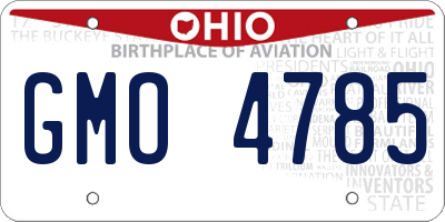 OH license plate GMO4785
