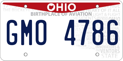 OH license plate GMO4786