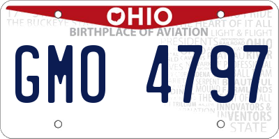 OH license plate GMO4797