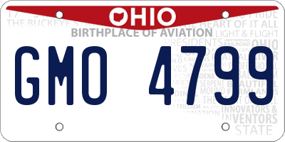 OH license plate GMO4799