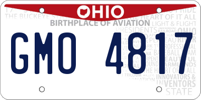 OH license plate GMO4817