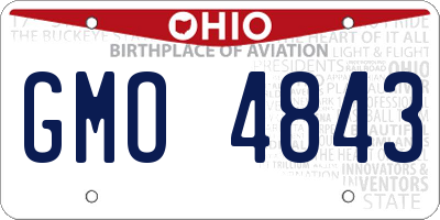 OH license plate GMO4843