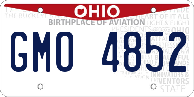 OH license plate GMO4852