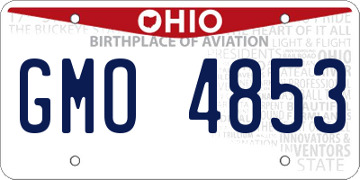 OH license plate GMO4853