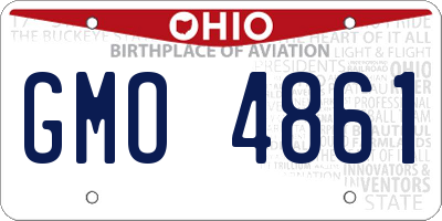 OH license plate GMO4861