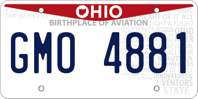 OH license plate GMO4881