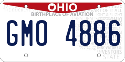 OH license plate GMO4886