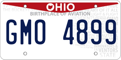 OH license plate GMO4899