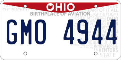 OH license plate GMO4944