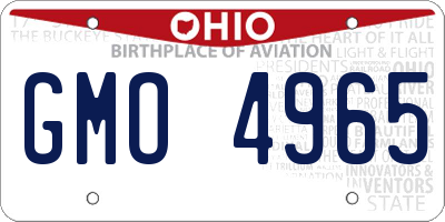 OH license plate GMO4965