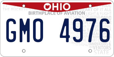 OH license plate GMO4976