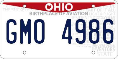 OH license plate GMO4986