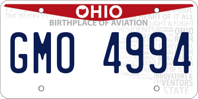 OH license plate GMO4994