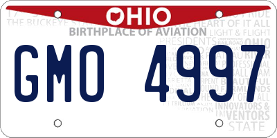 OH license plate GMO4997