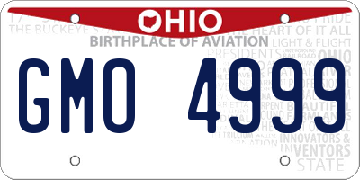 OH license plate GMO4999