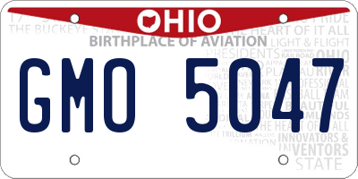 OH license plate GMO5047
