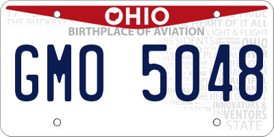 OH license plate GMO5048
