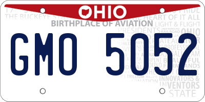 OH license plate GMO5052
