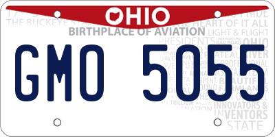 OH license plate GMO5055