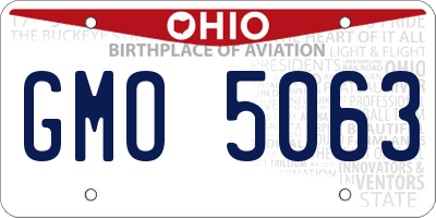 OH license plate GMO5063