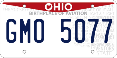 OH license plate GMO5077
