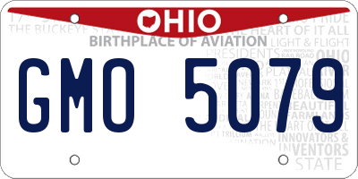OH license plate GMO5079