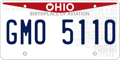 OH license plate GMO5110