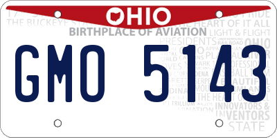 OH license plate GMO5143
