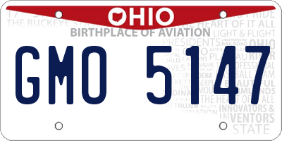OH license plate GMO5147