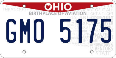 OH license plate GMO5175
