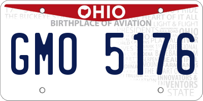 OH license plate GMO5176