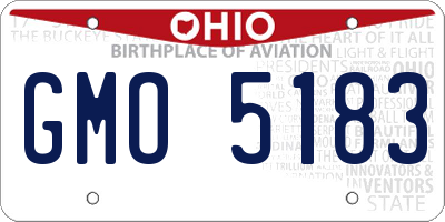 OH license plate GMO5183