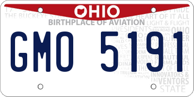 OH license plate GMO5191