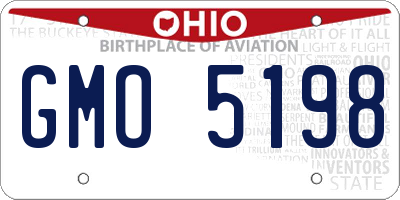 OH license plate GMO5198