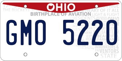 OH license plate GMO5220