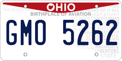 OH license plate GMO5262