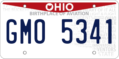 OH license plate GMO5341