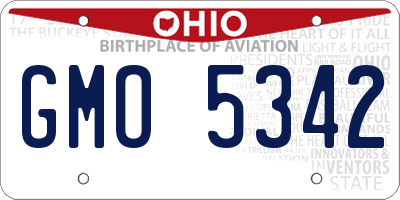 OH license plate GMO5342